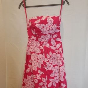 Midi strapless dress